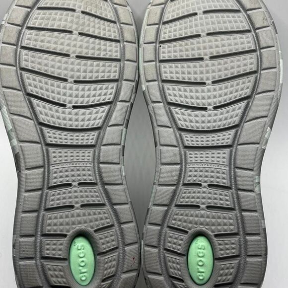 Crocs 206494 LiteRide Camo Pacer Sneaker Shoe Gray Blue Comfort Women's Size 8 - Picture 6 of 6